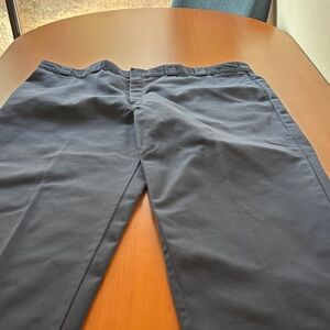 Dickies Men’s Navy work Pants 48x30. Polyester/Cotton Blend.